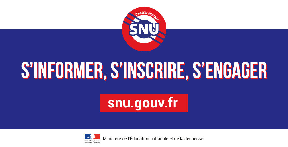 SNU : s'informer, s'inscrire, s'engager. snu.gouv.fr